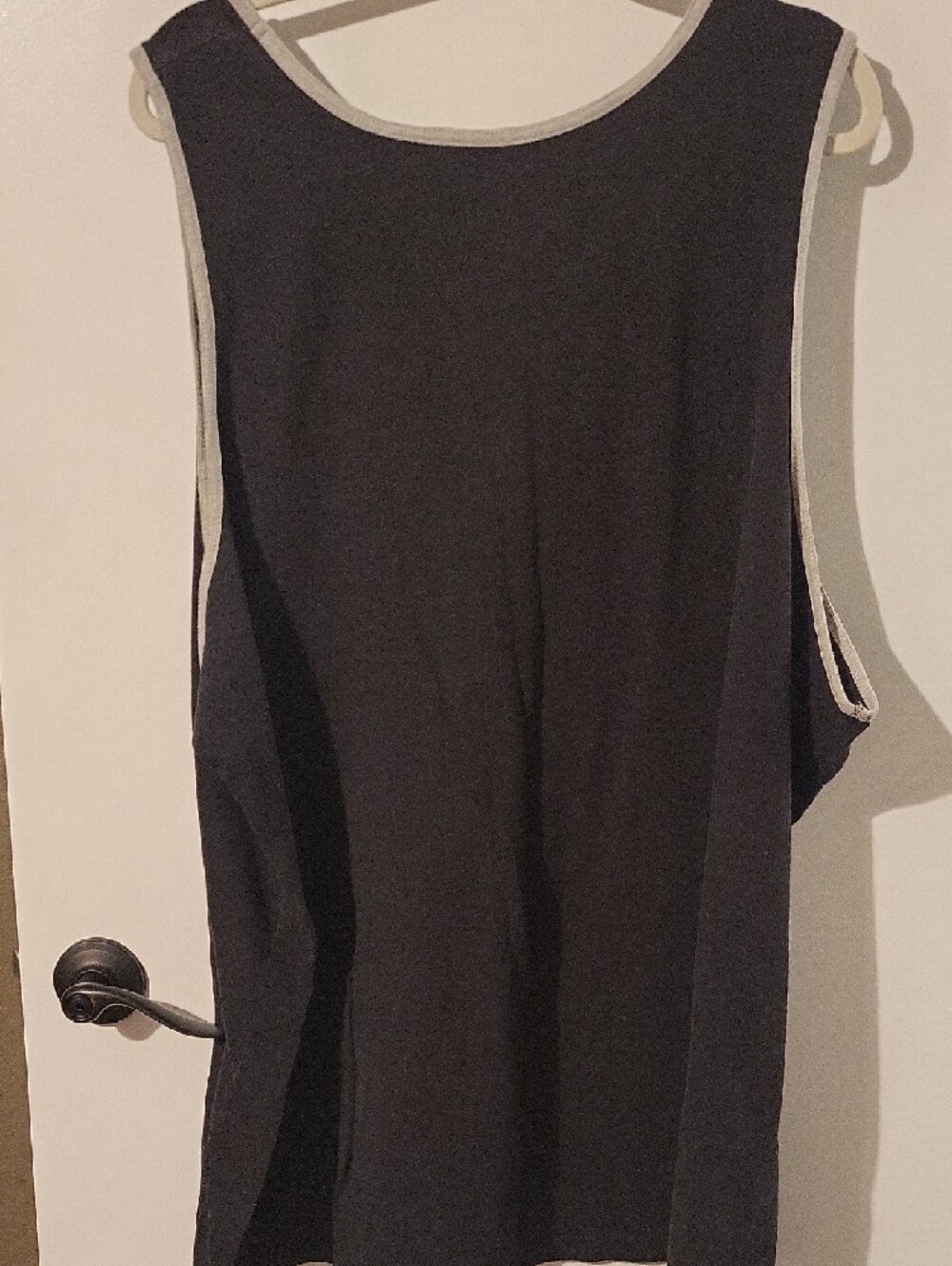NFL Dallas Cowboys Black Tank with White Team Star and Vertical Logo - Picture 3 of 3